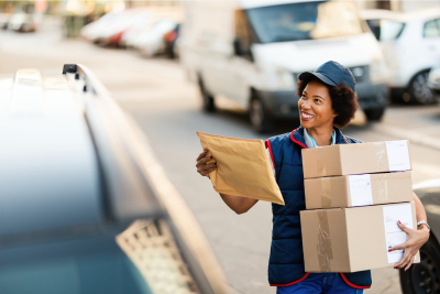 A determined Asian postal worker carrying mail, highlighting the demanding job that can lead to disabilities. Learn how to get the postal disability benefits you deserve.